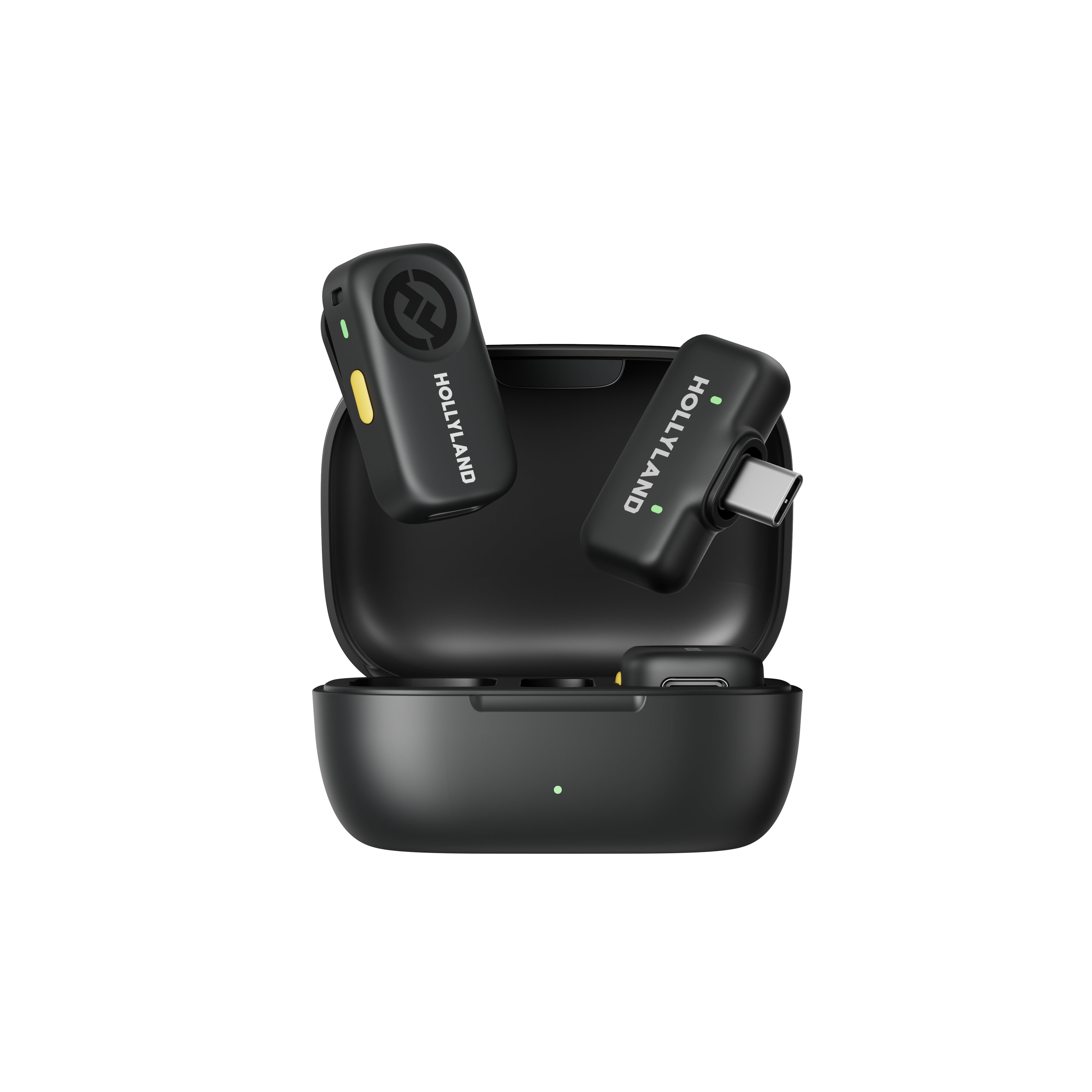 LARK A2 transmitters and charging case