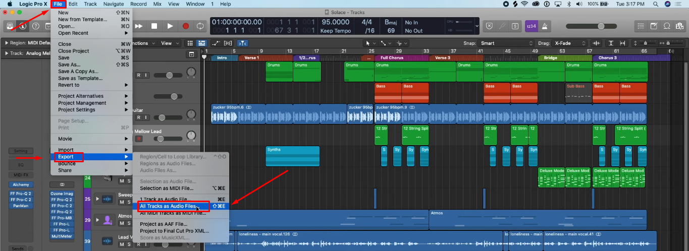 4 Ways How to Export Stems in Logic [Detailed Steps] - Hollyland
