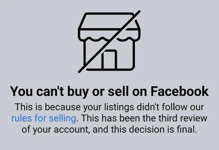 You Can't Buy or Sell on Facebook: Nguyên Nhân và Cách Khắc Phục Hiệu Quả